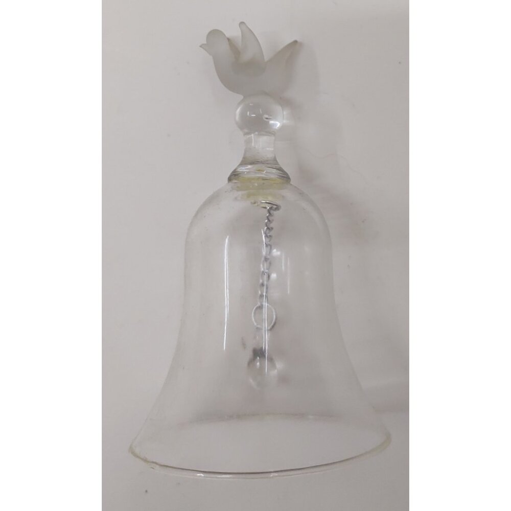 Lalique Crystal Table Bell With Pinson Sparrow Handle